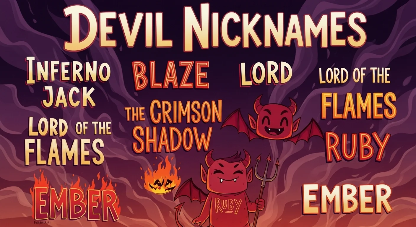 600+ Devil Nicknames 2026: Ultimate List of Creative, Funny & Cool Names