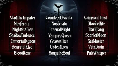 Vampire Usernames