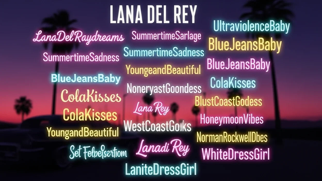 Lana Del Rey Usernames