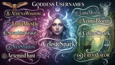 Goddess Usernames