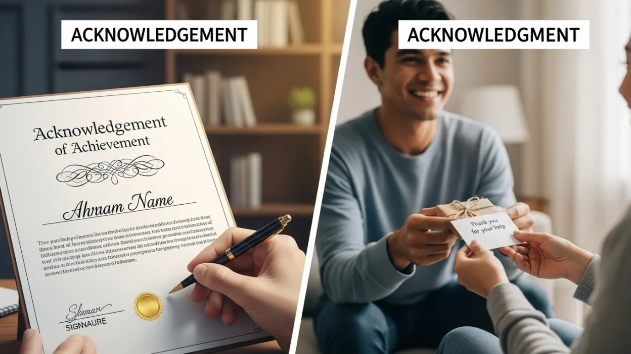 Acknowledgement vs Acknowledgment