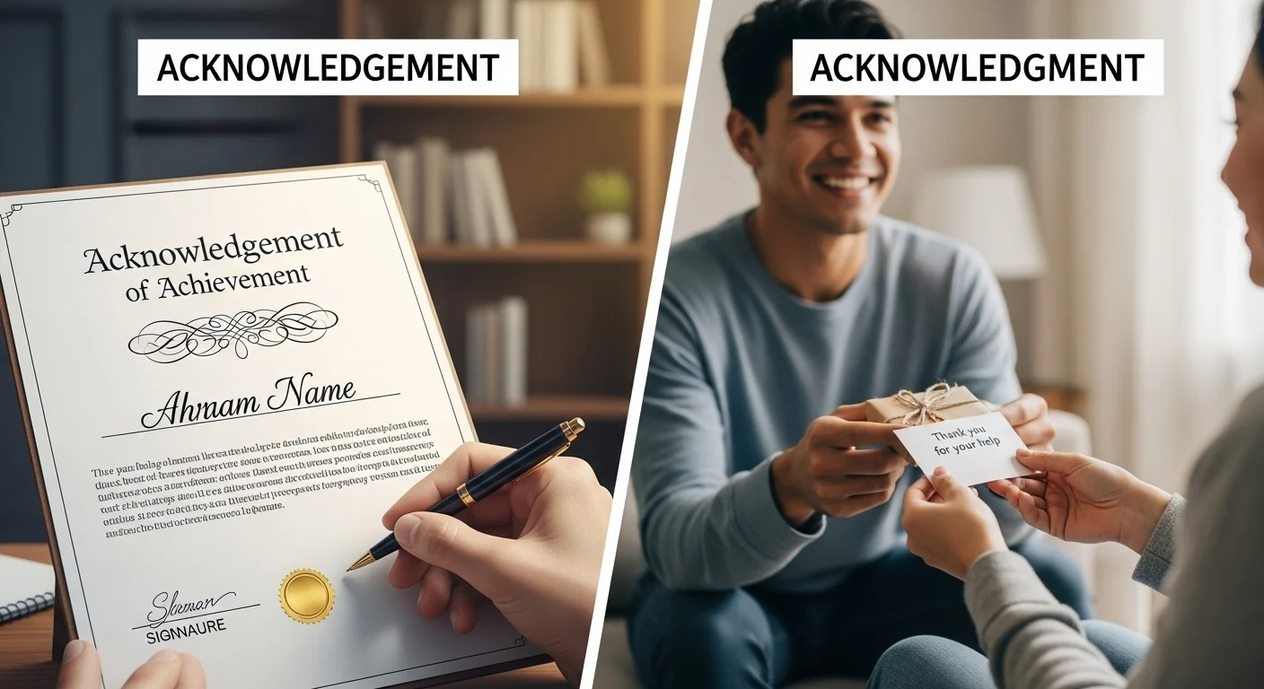 Acknowledgement vs Acknowledgment 2026