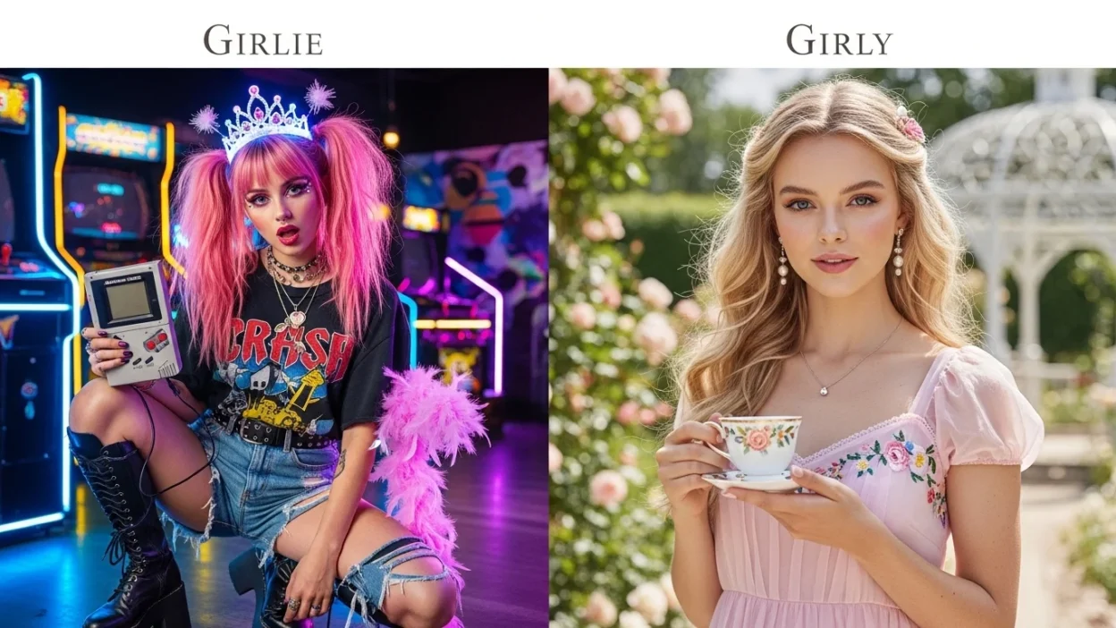 Girlie vs Girly