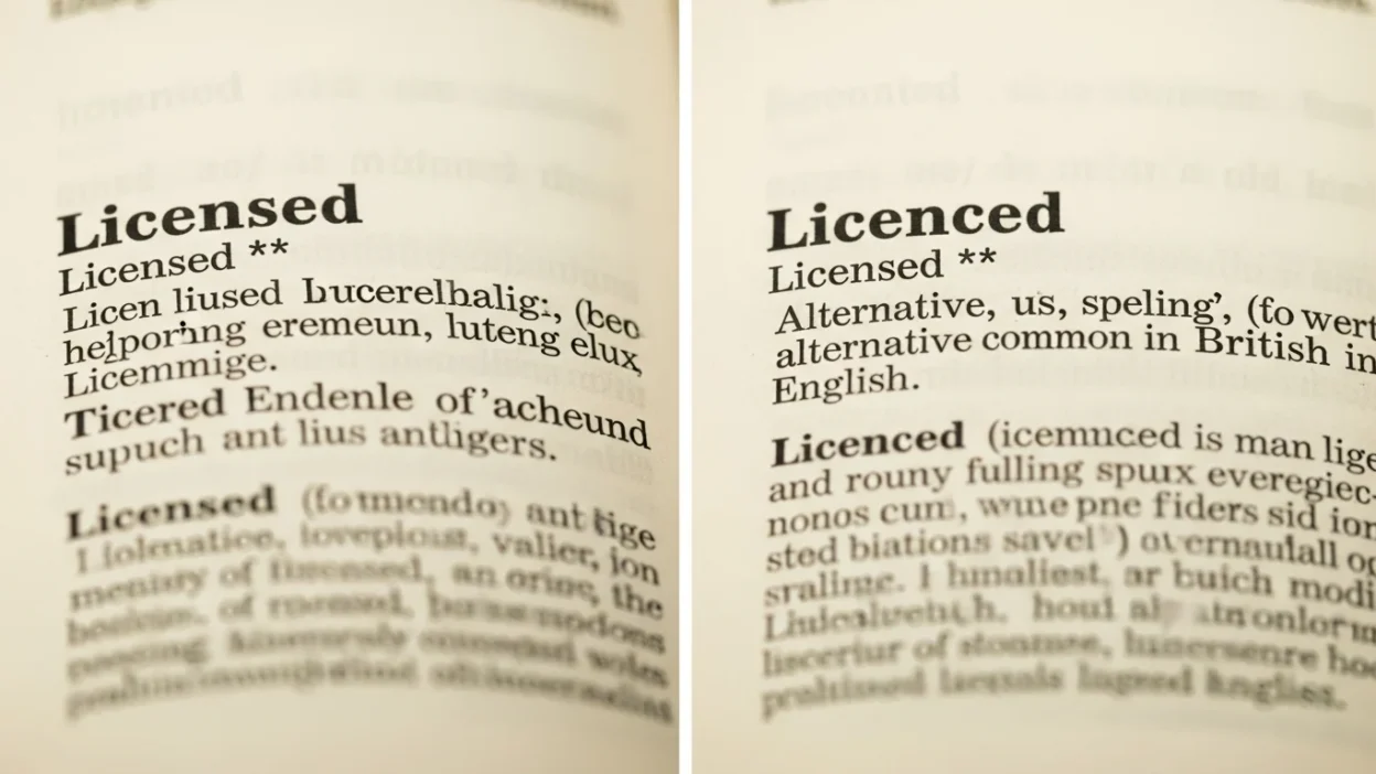 Licensed vs Licenced