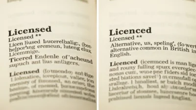 Licensed vs Licenced