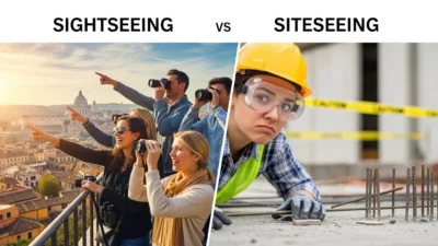 Sightseeing vs Siteseeing