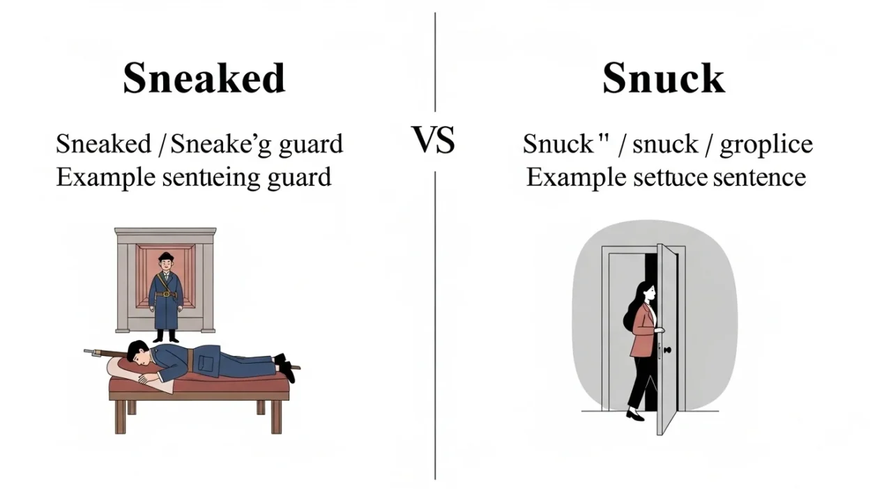 Sneaked vs Snuck