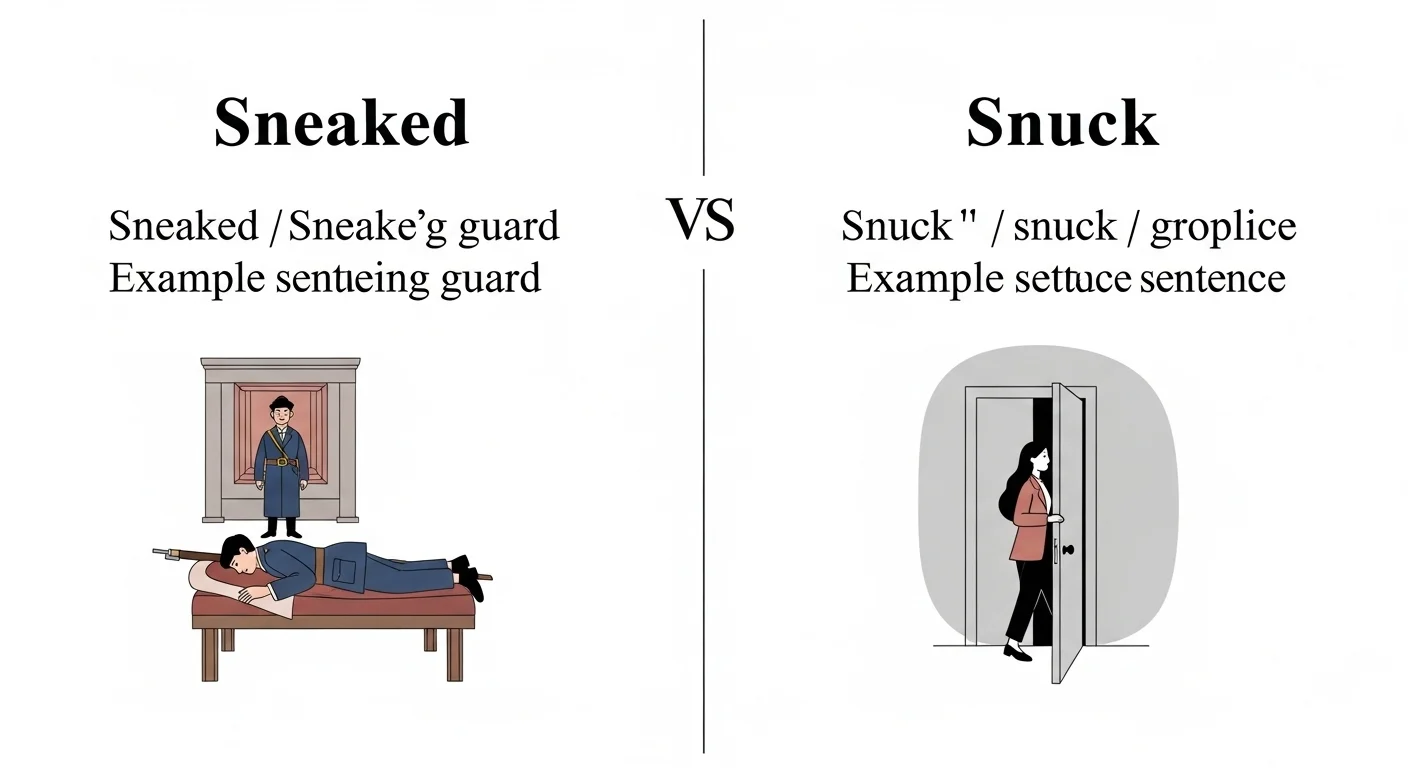 Snuck In Sneaked vs Snuck 2026