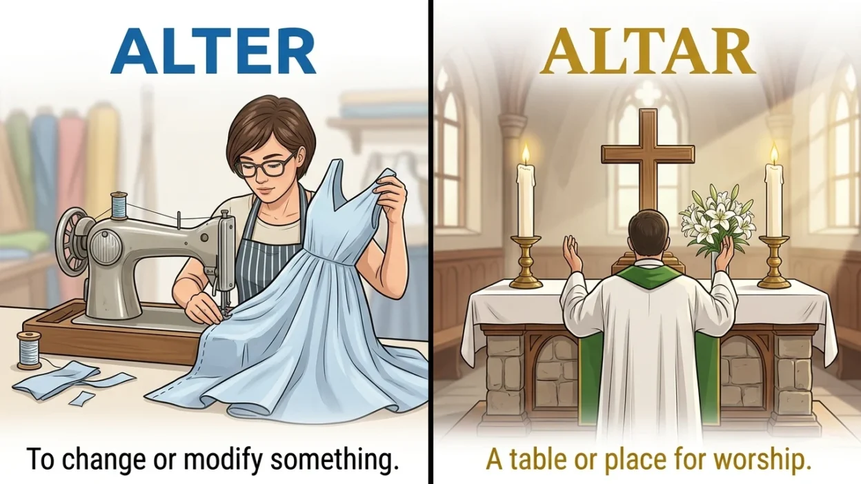 Alter vs Altar