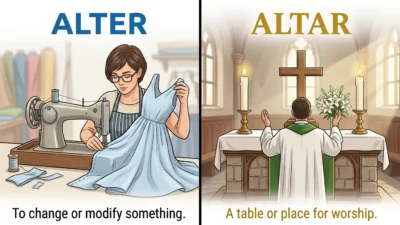 Alter vs Altar