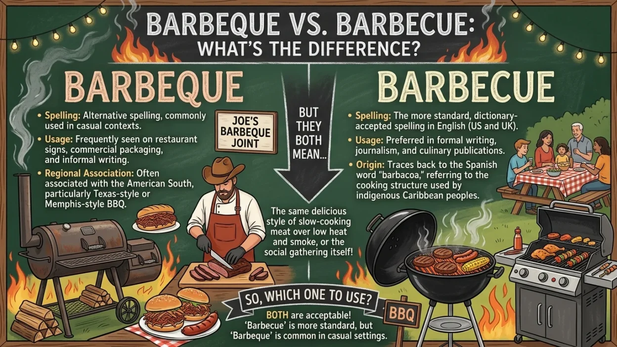 Barbeque vs Barbecue