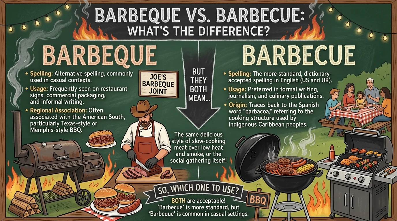 Barbeque vs Barbecue 2026