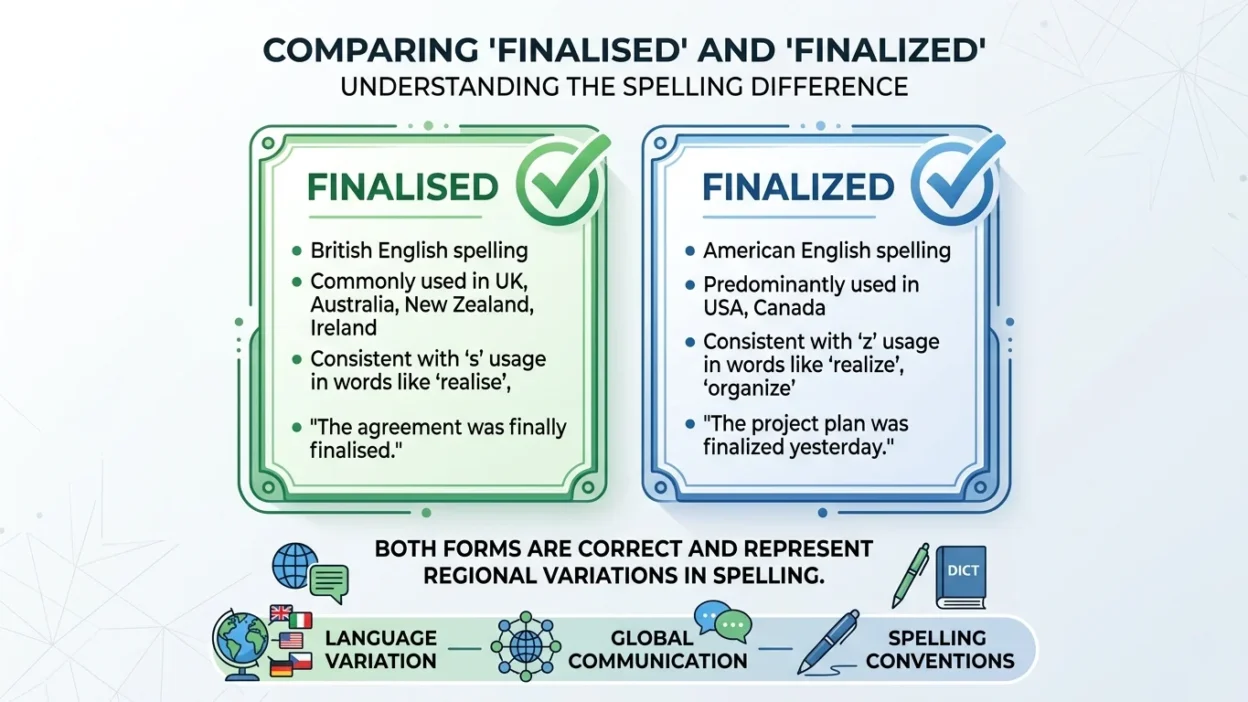 Finalised vs Finalized