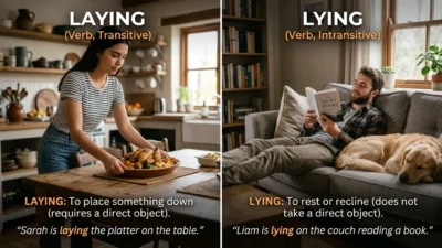 Laying vs Lying