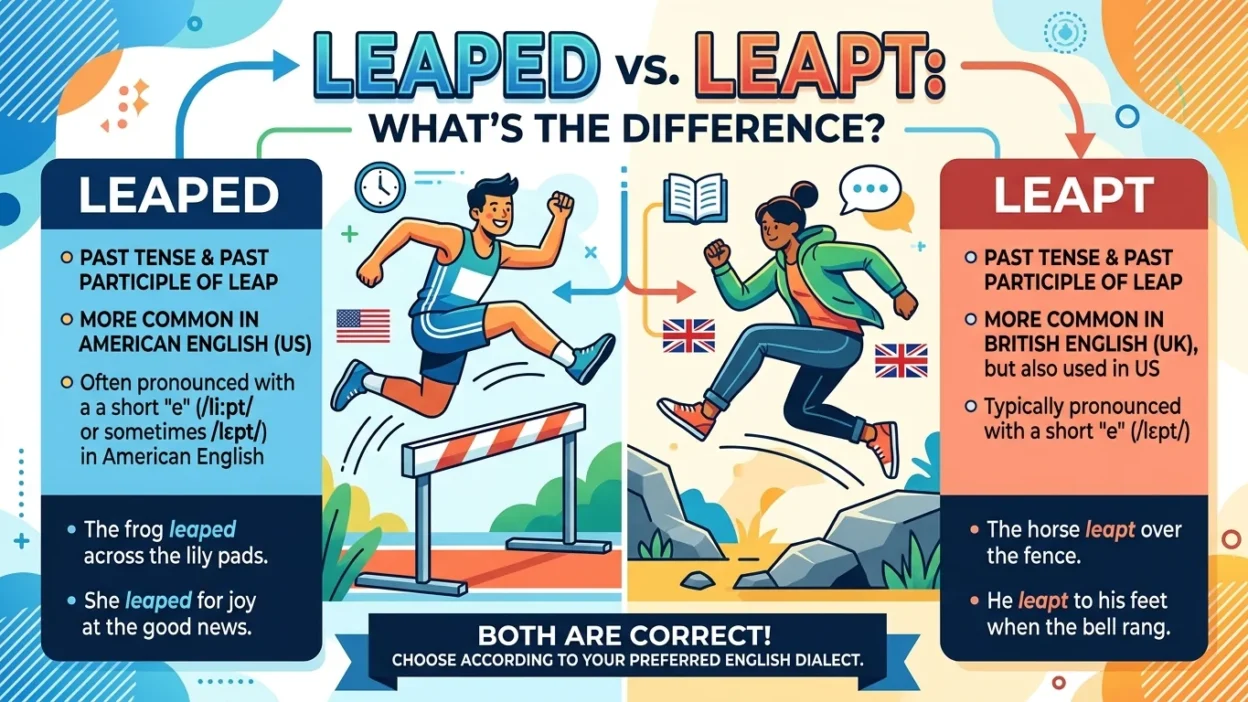 Leaped vs Leapt