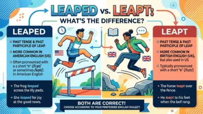 Leaped vs Leapt