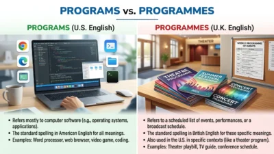 Programs vs Programmes