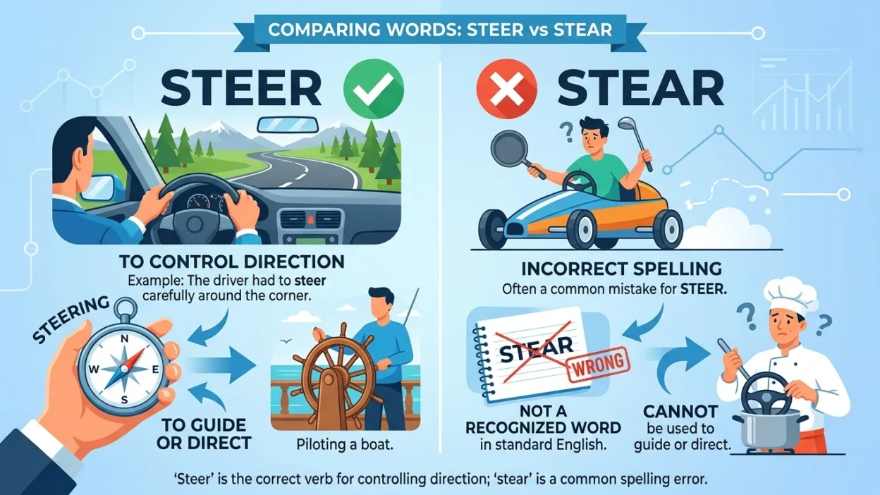 Steer vs Stear