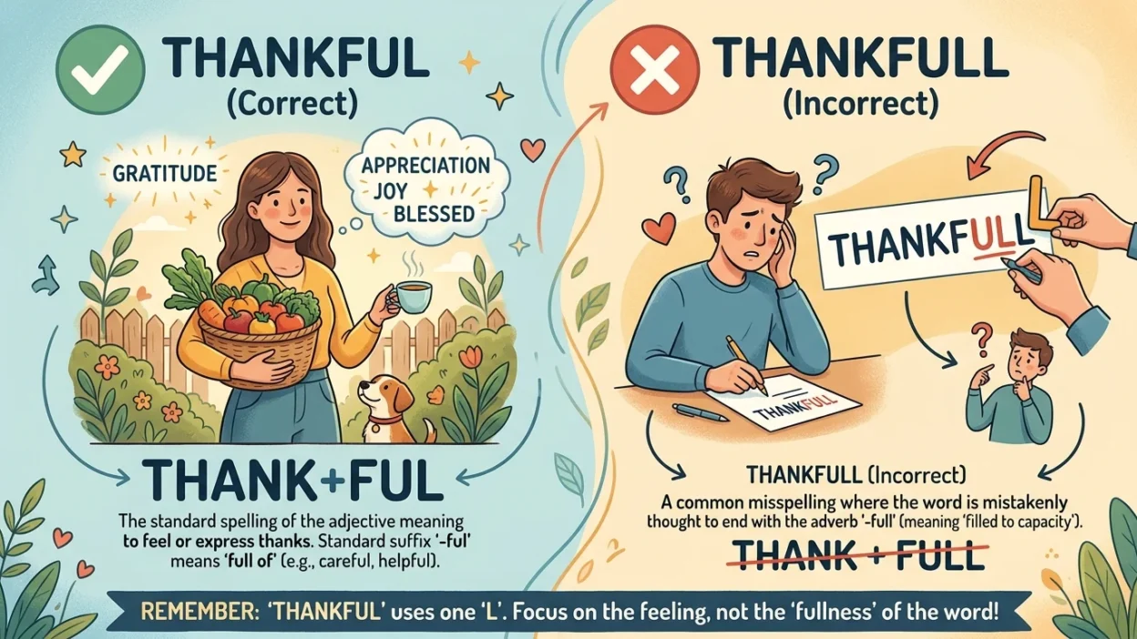Thankful vs Thankfull