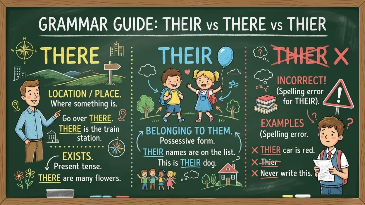 Their vs There vs Thier